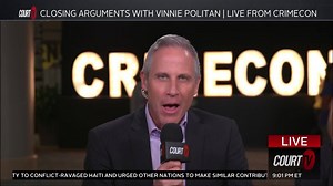2.5K views · 75 reactions | Closing Arguments witth #VinniePolitan LIVE from #CrimeCon2023! #CourtTV What was your FAVORITE CrimeCon 2023 moment? ⚖️ | COURT TV | Facebook