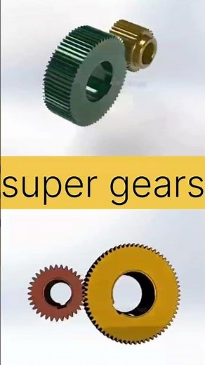 Mechanical Gear Animation: Advanced Spur & Helical Gear Mechanics #shortsfeed