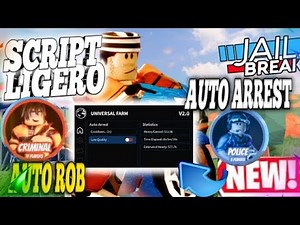 (BEST SUPER OP) Jailbreak Script Hack: AUTO ROB + ARREST, INFINITE MONEY & MORE! 2025