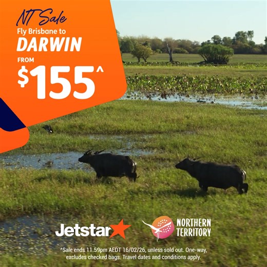 Go meet the real people and see the real Territory! Takeoff to the NT with great sale fares like this one at jetstar.com 🐊🌅 | Jetstar Australia