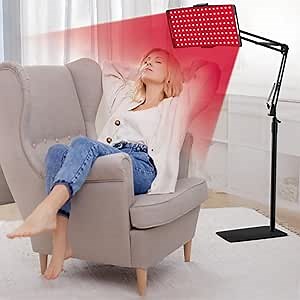 3 in 1 Red Light Therapy Lamp for Face and Body, Infrared Light Therapy Lamp with Stand, 660nm Near-Infrared Light and 850nm Red Infrared Heat Lamp, for Body Back Muscle Pain
