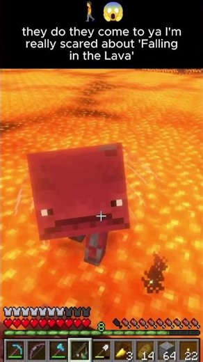 Is This a Glitch With the STRIDER or User Error #minecraft #minecraftshorts