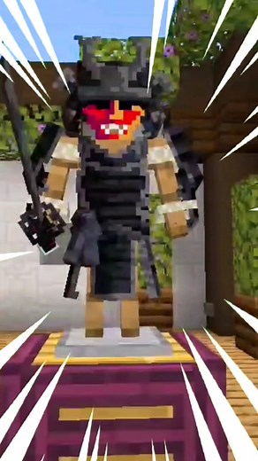 Katanas y Armaduras Samurai 🗡️🥷 #minecraft #bedrock #addon #parati #mod