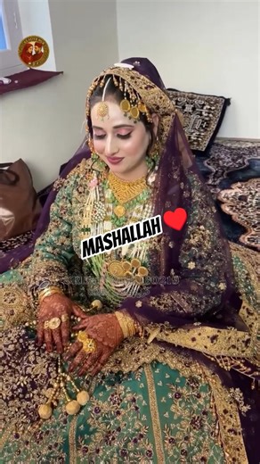 Kashmiri Bridal Shoot ❤️| Cinematic Bride Moments| Royal Wedding Look#ytshorts #trending#viralvideo