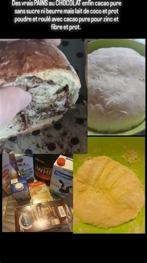 Le Vrai PAIN au CHOCOLAT protéiné sans sucre ni beurre !!