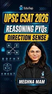 Direction Sense Reasoning PYQs for UPSC CSAT 2027 | UPSC CSAT Reasoning Important Topic Question