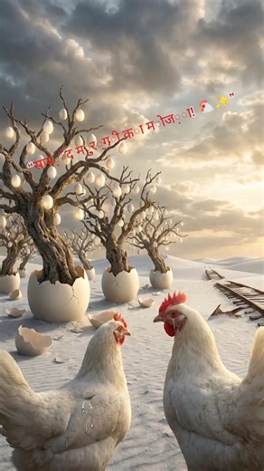 Magical Egg Grows into a Giant Tree in the Snowy Desert 🐔✨ | Fantasy Egg Story