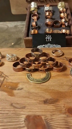 DALK making coinrings from old copper coins#coin #coinringmaker