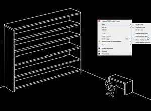 Creative way to organize your desktop icons.