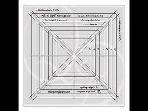 Make It Eight!! Marking Ruler Demonstration for making Half Square Triangles