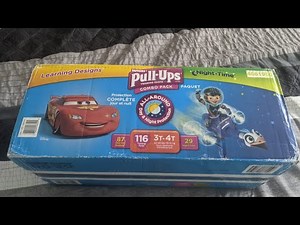 Huggies Pull-Ups Combo Pack for Boys 3T-4T (Learning Designs and Night Time)