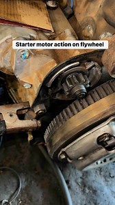 Starter motor action on flywheel #viralreelschallenge #reelsfb #fypシ゚viral #fypシ゚ #fyp #reels #Amazing #viral | technical things