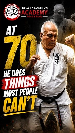 70 Years Old & Unstoppable! 🥋 Hanshi Shivaji Ganguly’s Mind Blowing Fitness | Kyokushin Karate