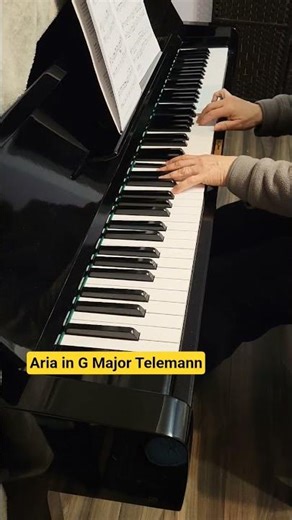 Aria in G Major, G P. Telemann #nanopianoschool #piano #baroque #telemann