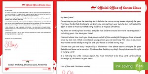 KS2 A Reply from Santa Letter