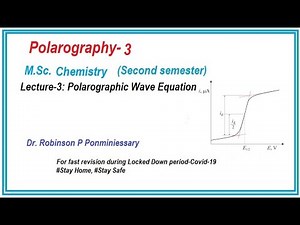 Polarographic wave equation|Polarography | Electrochemistry |MSc Chemistry