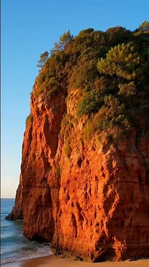 These Red Cliffs in Portugal Feel Unreal 🇵🇹 | Praia da Falésia 4K