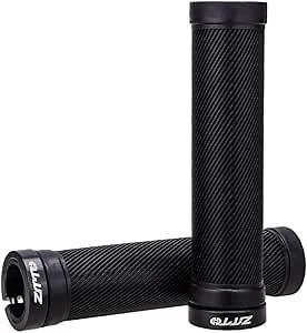 ZTTO Bike Handlebar Grips, Anti-Slip Shock-Proof Rubber Bike Grips, Fixed Gear Lock-on Comfortable Bicycle Grips for MTB