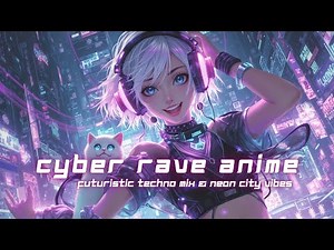 Cyber Rave Anime DJ Set 2025 | Futuristic Techno Mix & Neon City Vibes