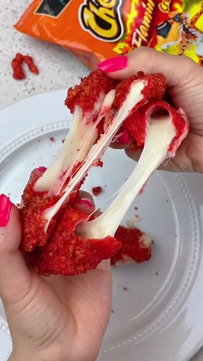Hot Cheetos Mozzarella Sticks Recipe