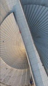 Spiral staircase roof nearing completion at Snøhetta's Shanghai opera house