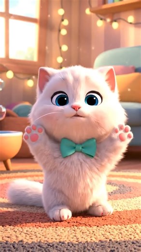 (The Fast-Talking White Baby Cat) #pixarshorts