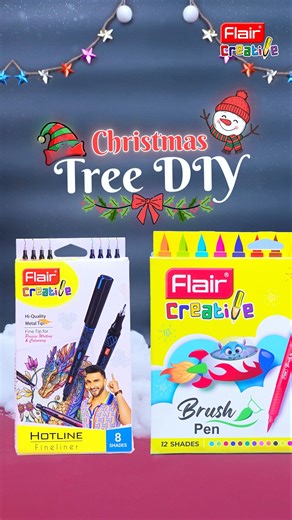 Turn colours into Christmas magic 🎄✨DIY your own tree with Flair Creative.