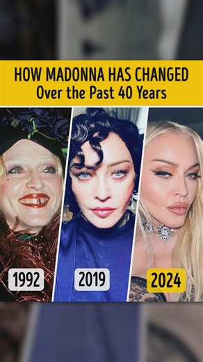 Madonna’s transformations aren’t just about changing looks — they’re like flipping through four decades of pop culture itself. Every era she touched turned into something iconic, something people still copy, argue about, or secretly adore. Watching her evolve is basically watching the last 40 years of music, fashion, and attitude unfold in real time. She went from sharp-edged ‘80s rebel to ‘90s chameleon, from early-2000s glam queen to the experimental, fearless artist she is now. Hairstyles, ou