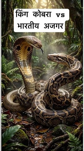 King Cobra vs Indian Rock Python🐍 Titans Collide | किंग कोबरा बनाम इंडियन रॉक पायथन 🐍