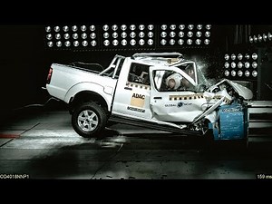 Watch This Nissan 'Hardbody' Collapse In A Zero-Rated Crash Test