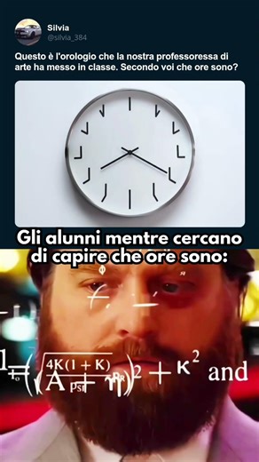 Quando anche leggere l’ora diventa impossibile 🌚🕛😭 #memes #shorts #fypシ #short #fyp #meme