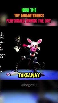 HOW EACH FNAF 2 TOY ANIMATRONICS PERFORMED DURING DAY TIME.. #fnaf #shorts #horror