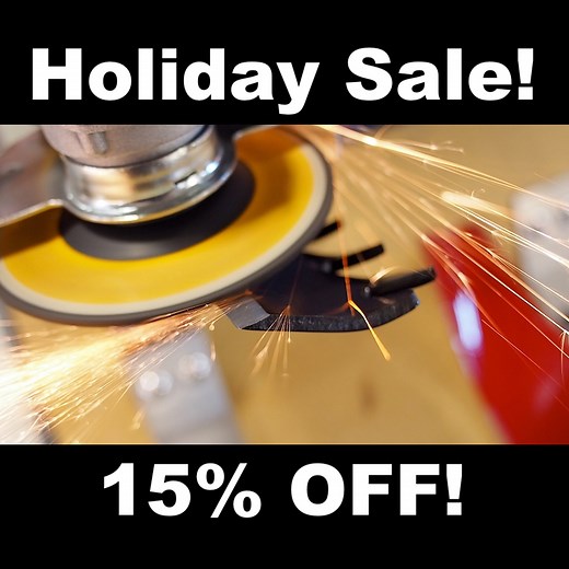 15% off our mower blade sharpeners OR a FREE balancer with a sharpener! Great gift or great time to get one for yourself at a discount! | All American Sharpener