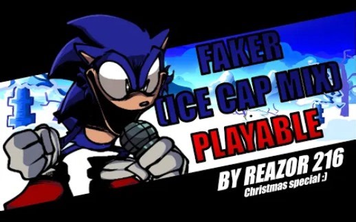 FNF: VS Sonic.exe: Faker (ice cap mix (or christmas mix)) playable