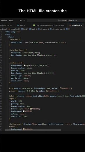 How to Make a Crop Recommendation AI in Python! #shorts #python #programming #farming #ml