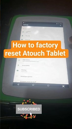 how to factory reset Atouch Tablet at home or workshop #phone #Tablet