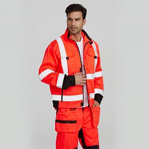 [Hot Item] Reflective Strip Safety Reflective Jackets Security Gear for Construction Workers Work Jacket