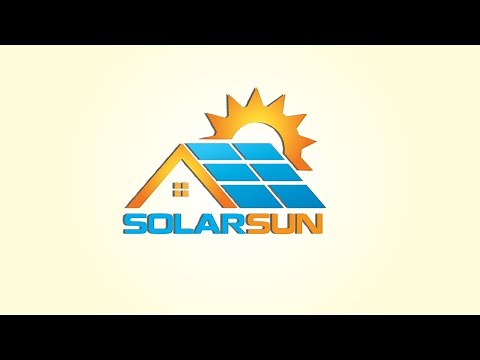 How to create Solar & Sun Logo design in adobe illustrator | Sun logo design illustrator tutorial