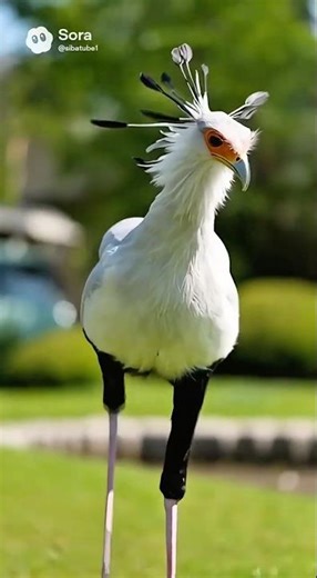 A pair of Secretarybirds came to visit 🦅