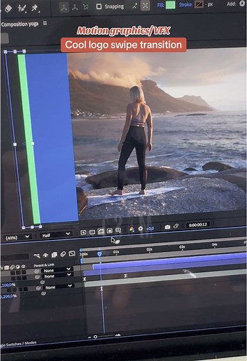 Cool Logo Swipe Transition in After Effects