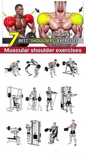Your Shoulders Will Grow After This 🔥( Best Shoulders Workout at Gym) #shoulder #shoulderworkout