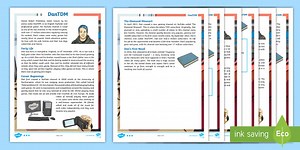 LKS2 DanTDM Differentiated Reading Comprehension Activity