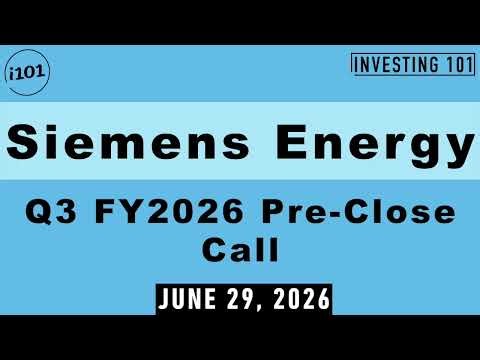 Siemens Energy Q3 FY2026 Pre-Close Call | Gas Turbine Market Estimates Reaffirmed on AI Demand Boost