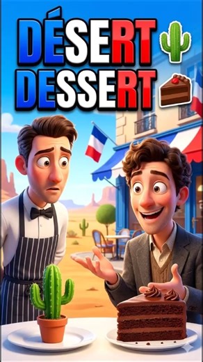 Dessert vs Désert: The French Pronunciation Mistake EVERY Beginner Makes #learnfrench#frenchlesson