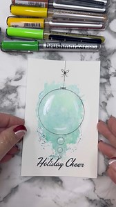 43K views · 343 reactions | Hey Art Besties, Let’s Make an Christmas Ornament Card with an Abstract Background •••••#christmas #christmascards#christmasvibes #christmasreels #christmasdecorations #christmas2024 | Art by Cleopatra | Facebook