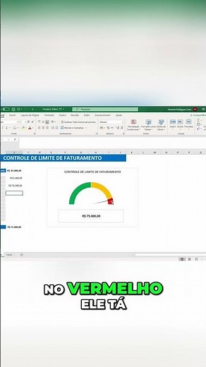 Use cores no Excel para controlar faturamento #shorts