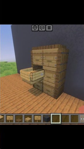 Minecraft working droor Build #shortsfeed #viral