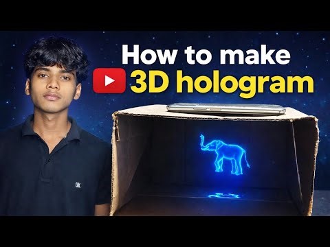 How to make 3D hologram projector at home | — Mr indian maker.