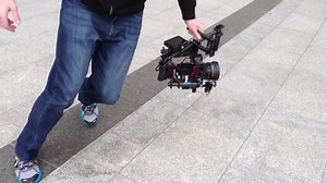 Low cost gyroscopic camera stabilizer