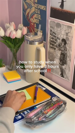 Davy passive. Quiz yourself, explain out loud, or write summaries instead of rereading. 5️⃣ Keep distractions away. Put your phone in another room or use Focus Mode. 6️⃣ End with review. Spend 5 minutes revising what you studied to lock it in. 7️⃣ Reward yourself. After the 3 hours, scroll guilt-free or watch your favorite show. 📌 Hashtags: #studytips #studyafterclass #studyroutine #studentlife #howtostudy #productivitytips #focusmode #studymotivation #studentgrind #studywithme"
